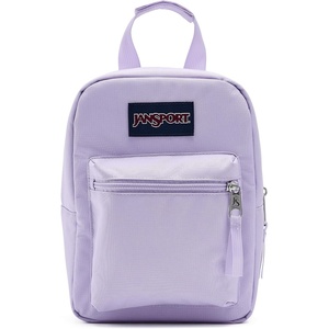 JanSport Big Break Insulated Lunch Bag – Small Soft-Sided Cooler Ideal for Class, Work, or Meal Prep, Black(Pastel Lilac)