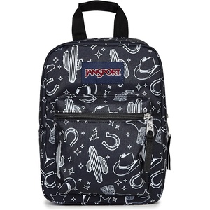 JanSport Big Break Insulated Lunch Bag – Small Soft-Sided Cooler Ideal for Class, Work, or Meal Prep, Black(Wild West Escape)