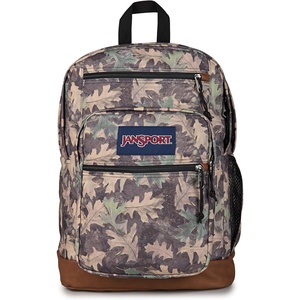 JanSport Cool Backpack, with 15-inch Laptop Sleeve – Large Computer Bag Rucksack with 2 Compartments, Ergonomic Straps, Loden Frost | Ergonomic Straps, Waterbottle Pocket, Campus Weekender Travel Rucksack(Woodland Camo)