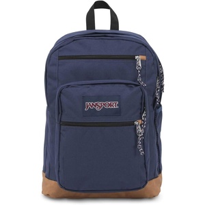 JanSport Cool Backpack, with 15-inch Laptop Sleeve – Large Computer Bag Rucksack with 2 Compartments, Ergonomic Straps, Navy | Ergonomic Straps, Waterbottle Pocket, Campus Weekender Travel Rucksack(Navy)