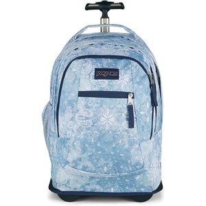 JanSport Driver 8 Rolling Backpack – Wheeled Travel Bag with 15-Inch Laptop Sleeve, One Size, Black(Lucky Bandanna)