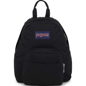 JanSport Half Pint Mini Backpack, 10.2 L – Durable Mini Bag Purse with Adjustable Shoulder Straps, Single Main Compartment, Zippered Stash Pocket, Black(Black)