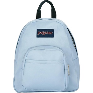 JanSport Half Pint Mini Backpack, 10.2 L – Durable Mini Bag Purse with Adjustable Shoulder Straps, Single Main Compartment, Zippered Stash Pocket, Black(Blue Dusk)