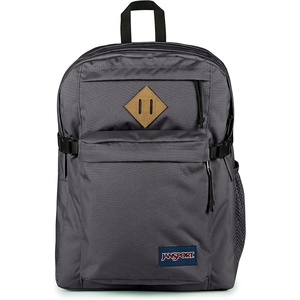 JanSport Main Campus Backpack – Travel or Work backpack w 15-Inch Laptop Sleeve and Dual Water Bottle Pockets, Rows Of Bows Natural/Lemon Ice(Smokey Grit)