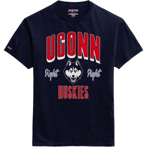 JanSport NCAA Officially Licensed Campus Short Sleeve T Shirt for Men, Soft & Breathable Pre-Shrunk Cotton Crewneck T Shirt(Connecticut Huskies)