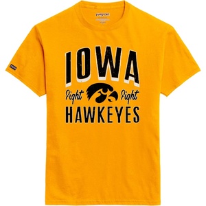 JanSport NCAA Officially Licensed Campus Short Sleeve T Shirt for Men, Soft & Breathable Pre-Shrunk Cotton Crewneck T Shirt(Iowa Hawkeyes)