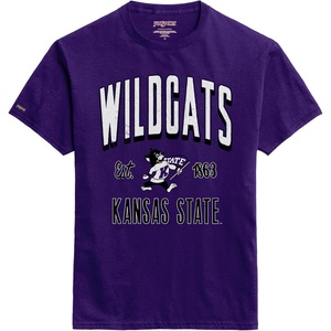JanSport NCAA Officially Licensed Campus Short Sleeve T Shirt for Men, Soft & Breathable Pre-Shrunk Cotton Crewneck T Shirt(Kansas State Wildcats)