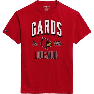 JanSport NCAA Officially Licensed Campus Short Sleeve T Shirt for Men, Soft & Breathable Pre-Shrunk Cotton Crewneck T Shirt(Louisville Cardinals)