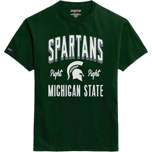 JanSport NCAA Officially Licensed Campus Short Sleeve T Shirt for Men, Soft & Breathable Pre-Shrunk Cotton Crewneck T Shirt(Michigan State Spartans)