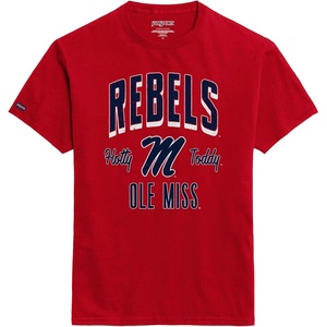 JanSport NCAA Officially Licensed Campus Short Sleeve T Shirt for Men, Soft & Breathable Pre-Shrunk Cotton Crewneck T Shirt(Mississippi Old Miss Rebels)