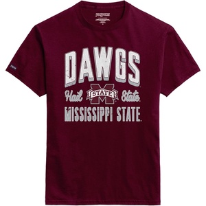 JanSport NCAA Officially Licensed Campus Short Sleeve T Shirt for Men, Soft & Breathable Pre-Shrunk Cotton Crewneck T Shirt(Mississippi State Bulldogs)