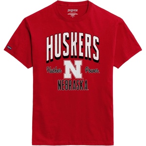 JanSport NCAA Officially Licensed Campus Short Sleeve T Shirt for Men, Soft & Breathable Pre-Shrunk Cotton Crewneck T Shirt(Nebraska Cornhuskers)