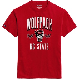 JanSport NCAA Officially Licensed Campus Short Sleeve T Shirt for Men, Soft & Breathable Pre-Shrunk Cotton Crewneck T Shirt(North Carolina State Wolfpack)