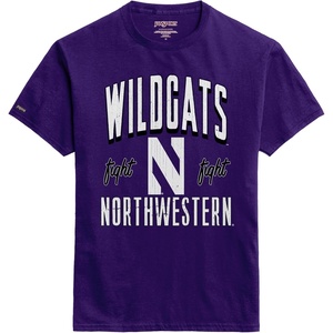 JanSport NCAA Officially Licensed Campus Short Sleeve T Shirt for Men, Soft & Breathable Pre-Shrunk Cotton Crewneck T Shirt(Northwestern Wildcats)