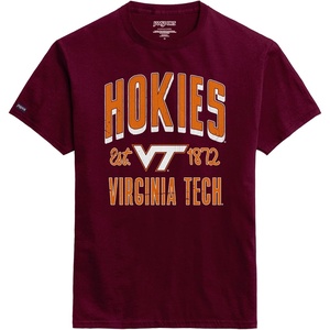 JanSport NCAA Officially Licensed Campus Short Sleeve T Shirt for Men, Soft & Breathable Pre-Shrunk Cotton Crewneck T Shirt(Virginia Tech Hokies)