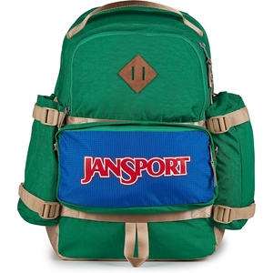 JanSport Seattle Pack – Durable Backpack with Main Compartment, Dual Water Bottle Pockets, Lined Laptop Sleeve, Travertine(Jelly Kelly)