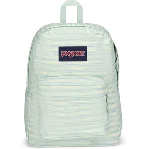 JanSport SuperBreak One Backpack Navy – Durable, Lightweight Bag with 1 Main Compartment, Front Utility Pocket with Built-in Organizer – Premium Backpack(70s Space Dye Fresh Mint)