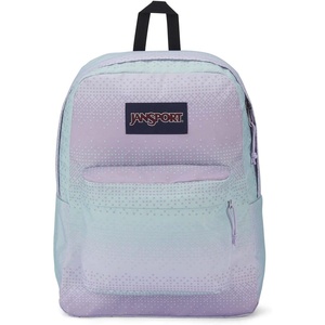 JanSport SuperBreak One Backpack Navy – Durable, Lightweight Bag with 1 Main Compartment, Front Utility Pocket with Built-in Organizer – Premium Backpack(8 Bit Ombre)