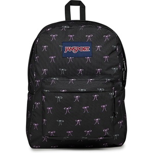 JanSport SuperBreak One Backpack Navy – Durable, Lightweight Bag with 1 Main Compartment, Front Utility Pocket with Built-in Organizer – Premium Backpack(Bad Bows)
