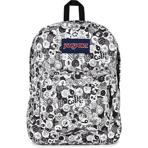 JanSport SuperBreak One Backpack Navy – Durable, Lightweight Bag with 1 Main Compartment, Front Utility Pocket with Built-in Organizer – Premium Backpack(Doodle Dots)