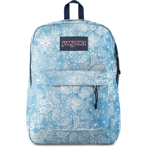 JanSport SuperBreak One Backpack Navy – Durable, Lightweight Bag with 1 Main Compartment, Front Utility Pocket with Built-in Organizer – Premium Backpack(Lucky Bandanna)