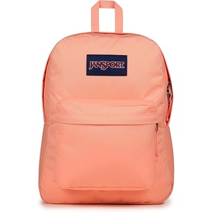 JanSport SuperBreak One Backpack Navy – Durable, Lightweight Bag with 1 Main Compartment, Front Utility Pocket with Built-in Organizer – Premium Backpack(Peach Bum)