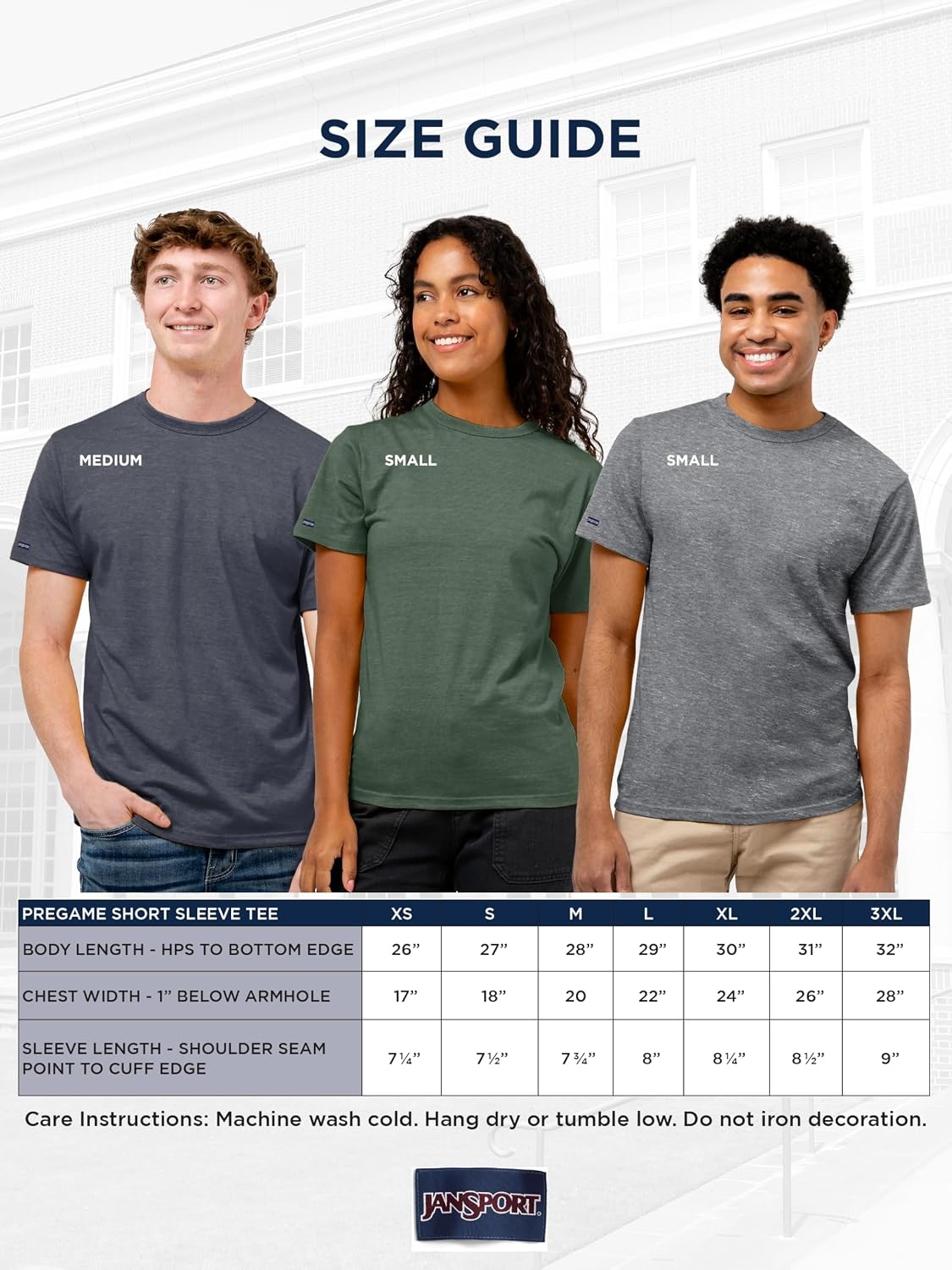image:imageJanSport NCAA Officially Licensed Pregame Short Sleeve T Shirt for Men Soft amp Breathable Triblend Crewneck T ShirtArkansas Razorbacks