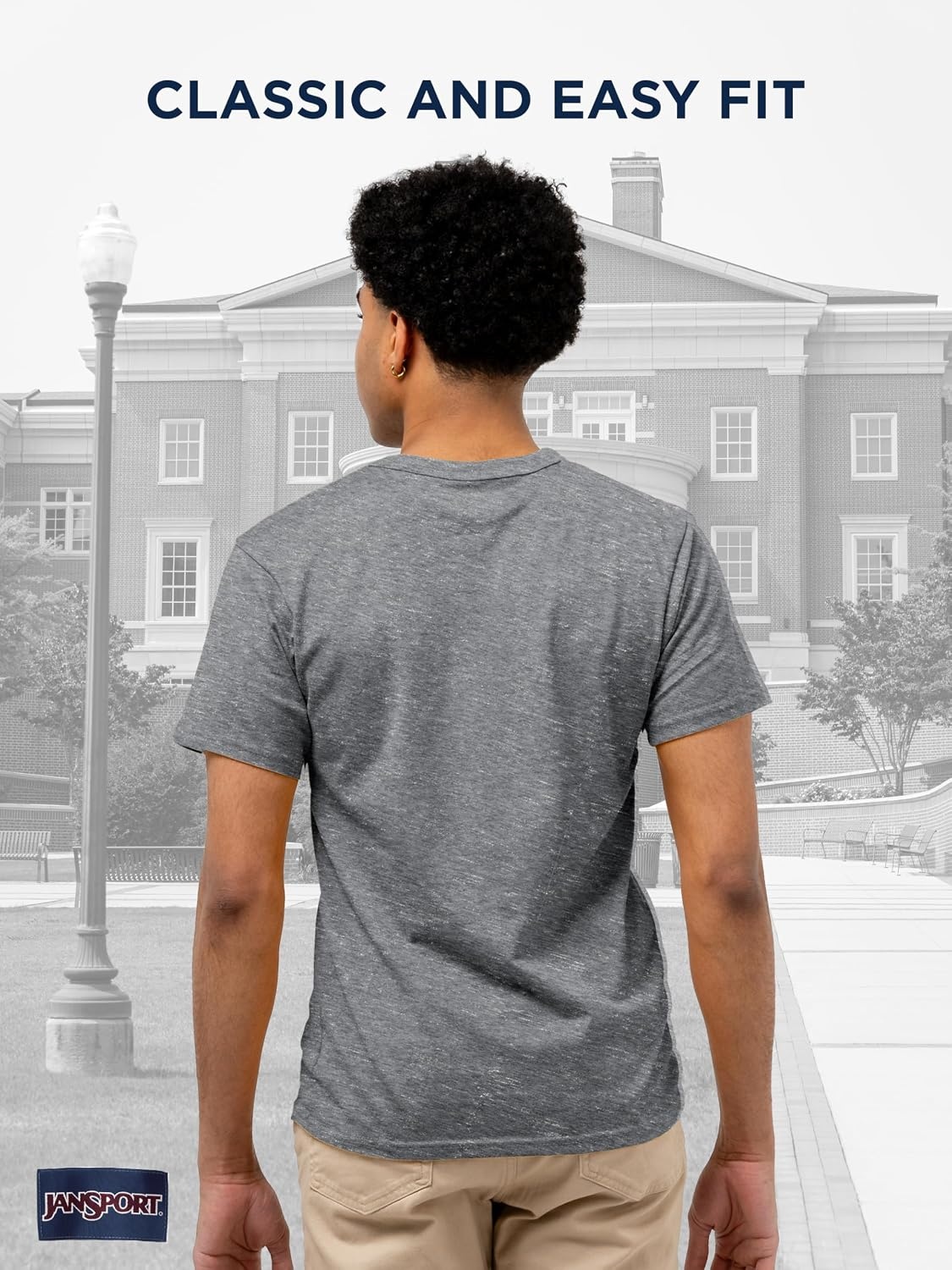 image:imageJanSport NCAA Officially Licensed Pregame Short Sleeve T Shirt for Men Soft amp Breathable Triblend Crewneck T ShirtMississippi State Bulldogs