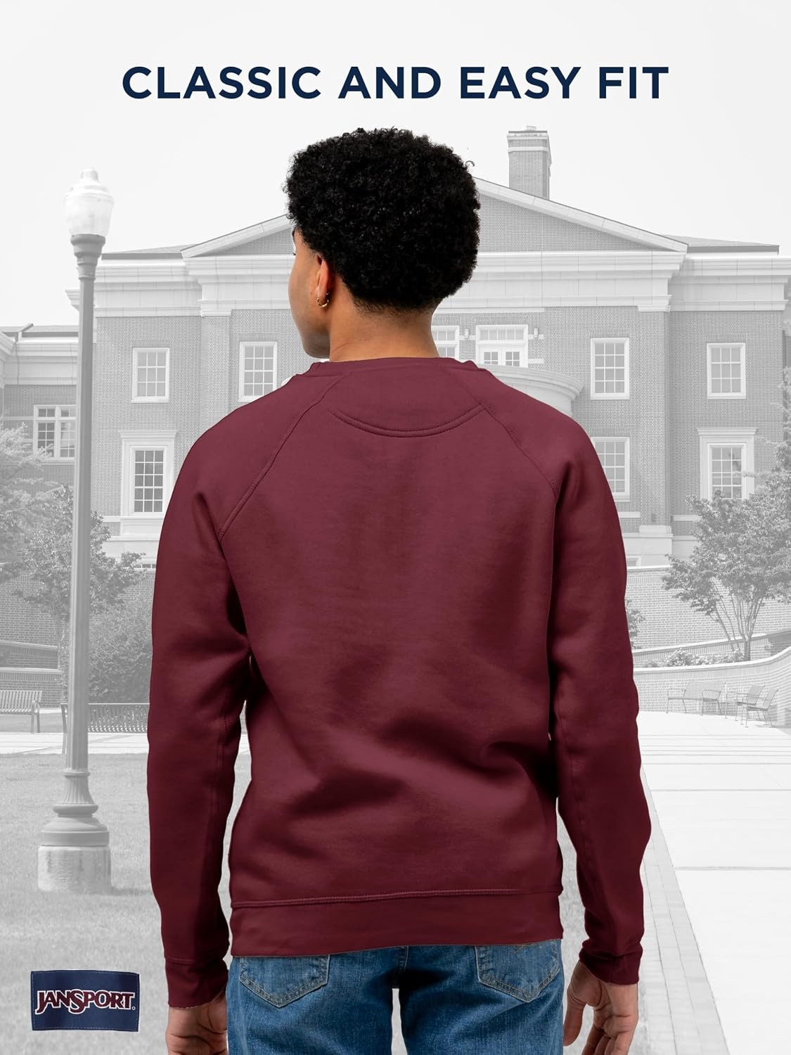image:imageJanSport NCAA Officially Licensed Rival Crew Sweatshirt Long Sleeve Graphic Pullover for Men Women CottonPolyester BlendFlorida State Seminoles