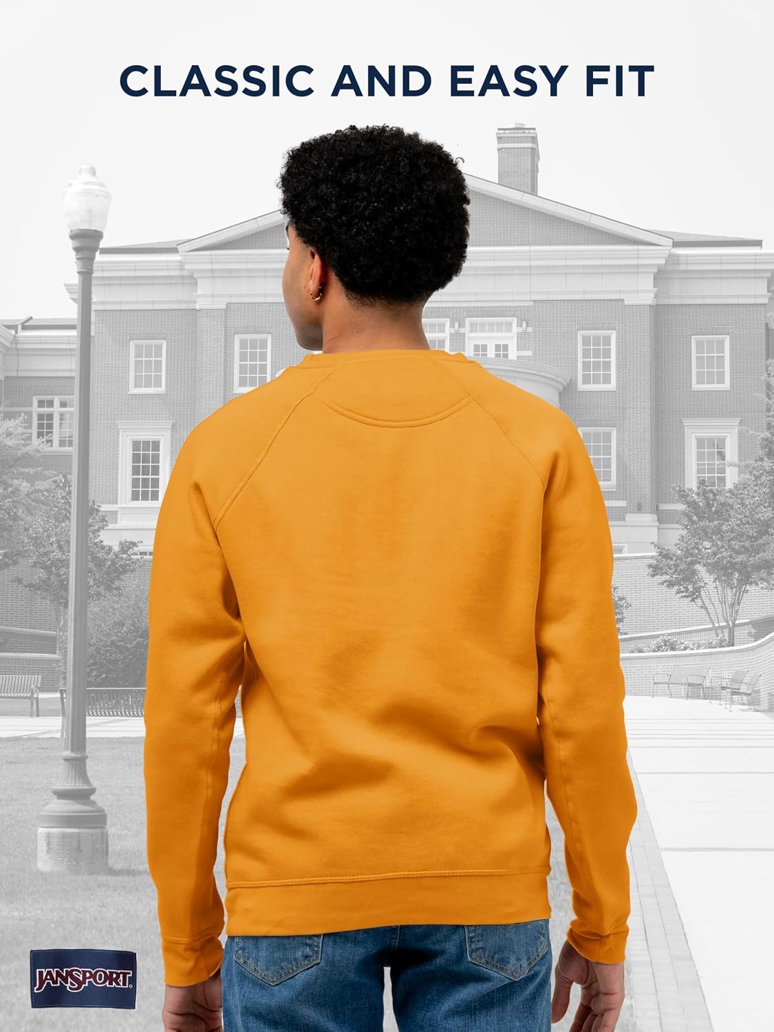 image:imageJanSport NCAA Officially Licensed Rival Crew Sweatshirt Long Sleeve Graphic Pullover for Men Women CottonPolyester BlendIowa Hawkeyes
