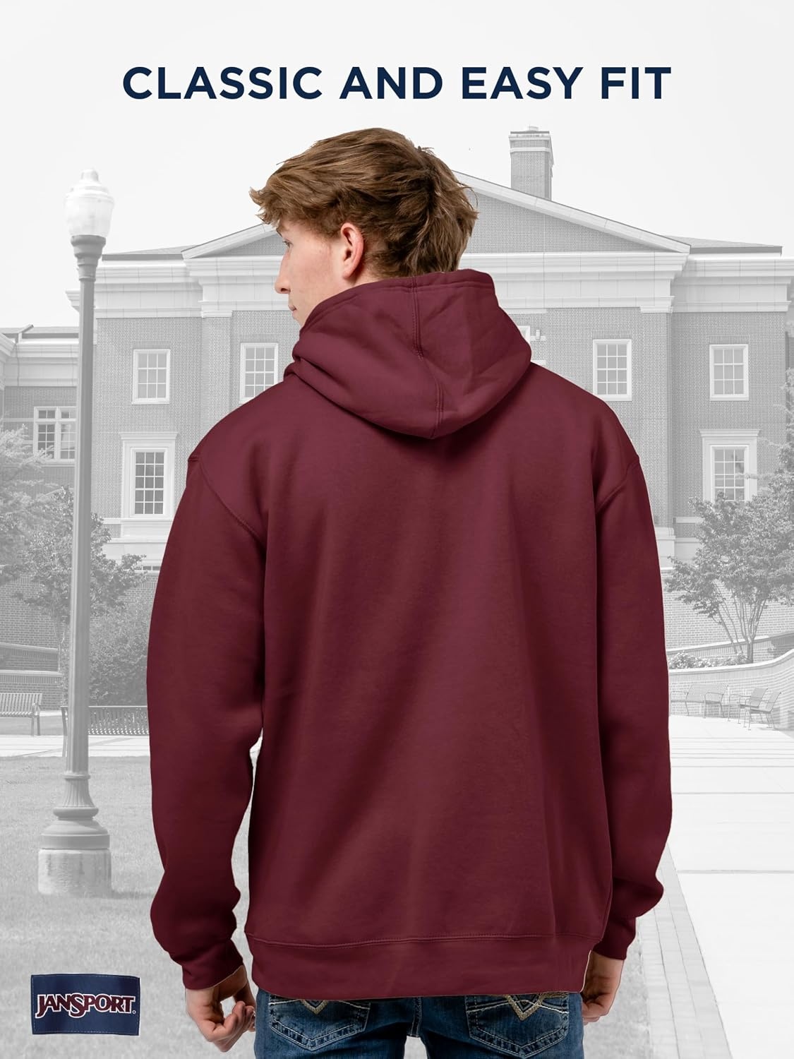 image:imageJanSport NCAA Officially Licensed Rival Hoodie Long Sleeve Unisex Sweatshirt CottonPolyester Blend DoubleLayered HoodFlorida State Seminoles
