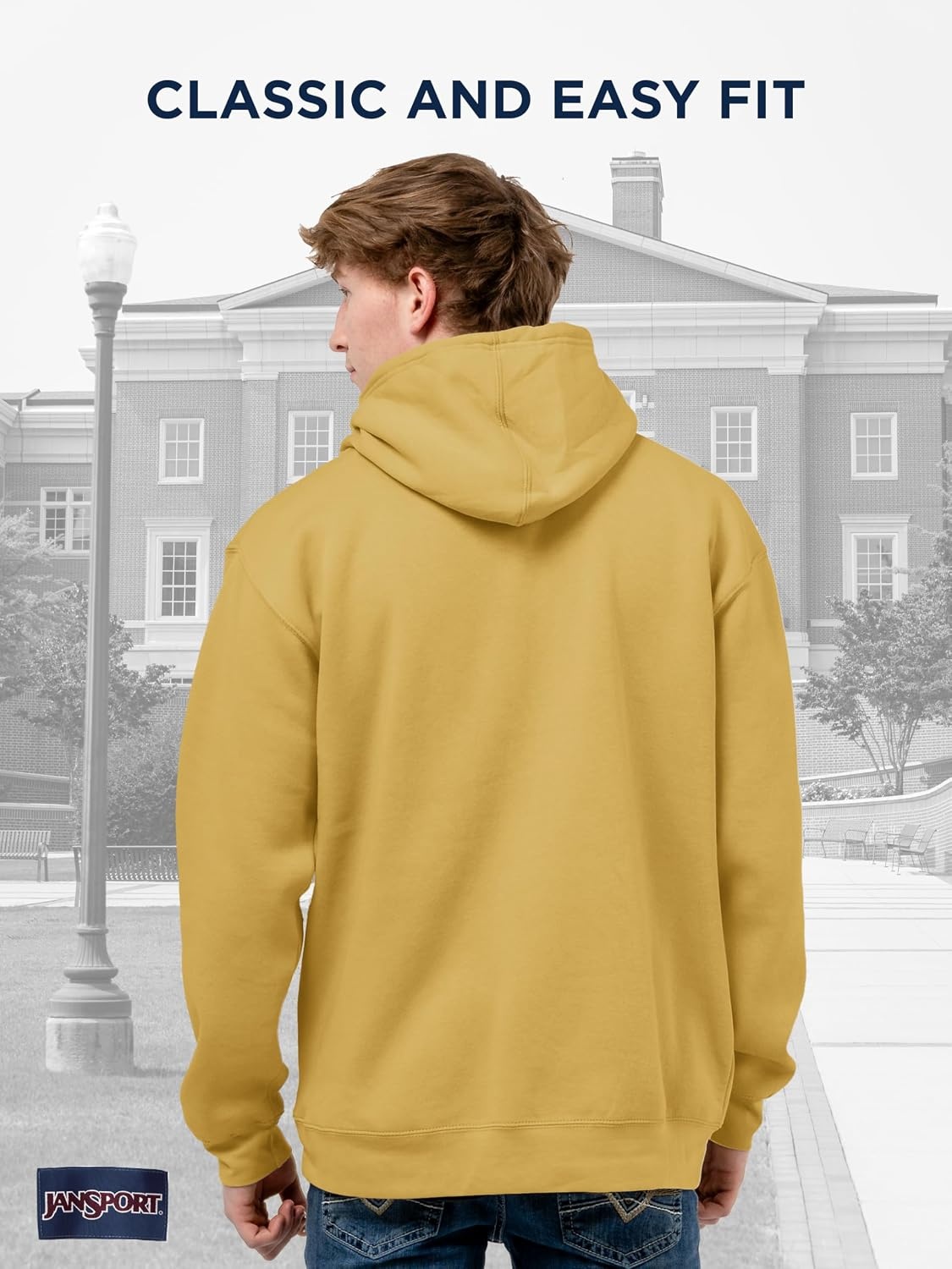 image:imageJanSport NCAA Officially Licensed Rival Hoodie Long Sleeve Unisex Sweatshirt CottonPolyester Blend DoubleLayered HoodMissouri Tigers