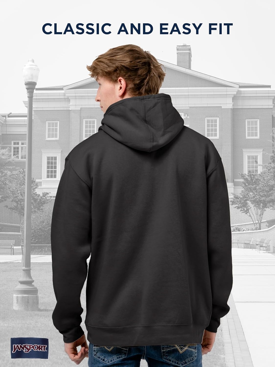image:imageJanSport NCAA Officially Licensed Rival Hoodie Long Sleeve Unisex Sweatshirt CottonPolyester Blend DoubleLayered HoodVanderbilt Commodores