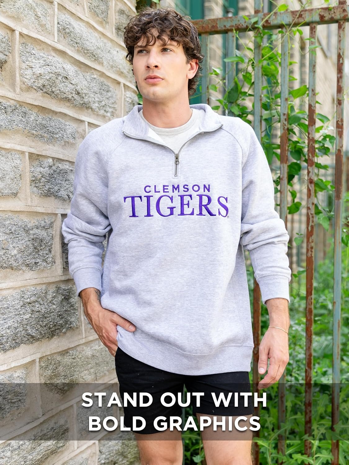 image:imageJanSport NCAA Officially Licensed Rival Quarter Zip Sweatshirt Long Sleeve Unisex CottonPolyester Blend StandUp CollarPittsburgh Panthers