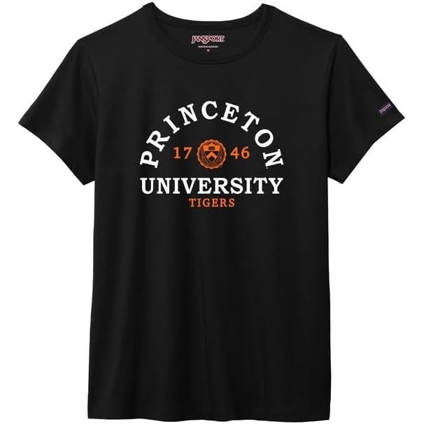image:imageJanSport NCAA Officially Licensed Graduate Short Sleeve T Shirt for Women Soft amp Breathable CottonPolyester Blend Crewneck T Shirt with Graphic Detailing Everyday University Fan ApparelPrinceton Tigers