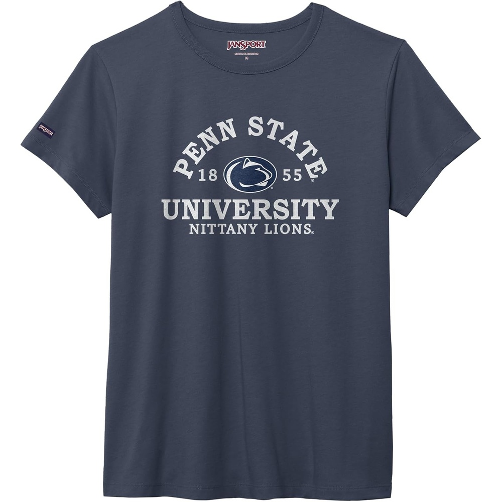 image:imageJanSport NCAA Officially Licensed Graduate Short Sleeve T Shirt for Women Soft amp Breathable CottonPolyester Blend Crewneck T Shirt with Graphic Detailing Everyday University Fan ApparelPenn State Nittany Lions