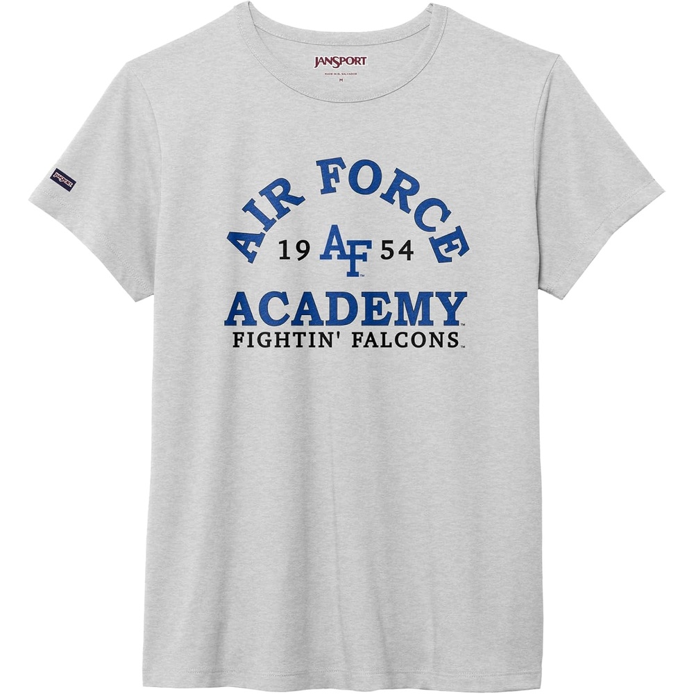 image:imageJanSport NCAA Officially Licensed Graduate Short Sleeve T Shirt for Women Soft amp Breathable CottonPolyester Blend Crewneck T Shirt with Graphic Detailing Everyday University Fan ApparelAir Force Falcons