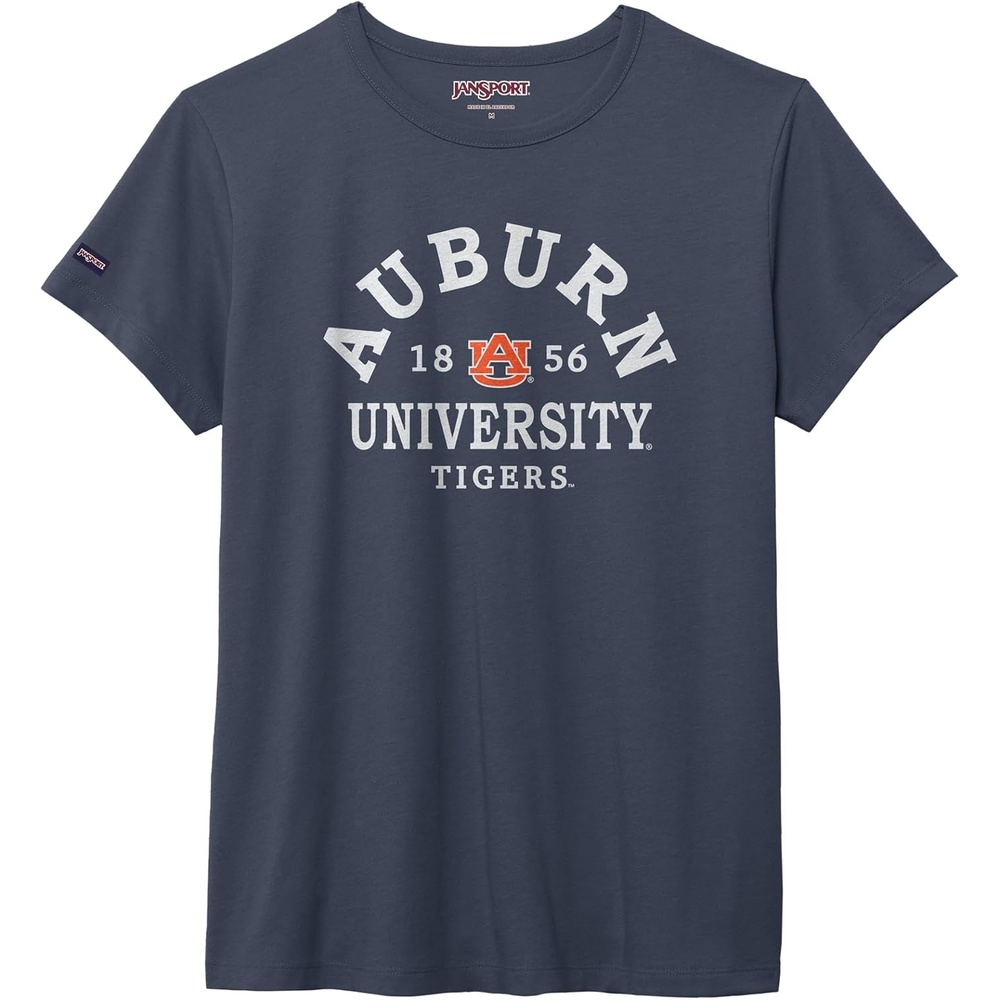 image:imageJanSport NCAA Officially Licensed Graduate Short Sleeve T Shirt for Women Soft amp Breathable CottonPolyester Blend Crewneck T Shirt with Graphic Detailing Everyday University Fan ApparelAuburn Tigers