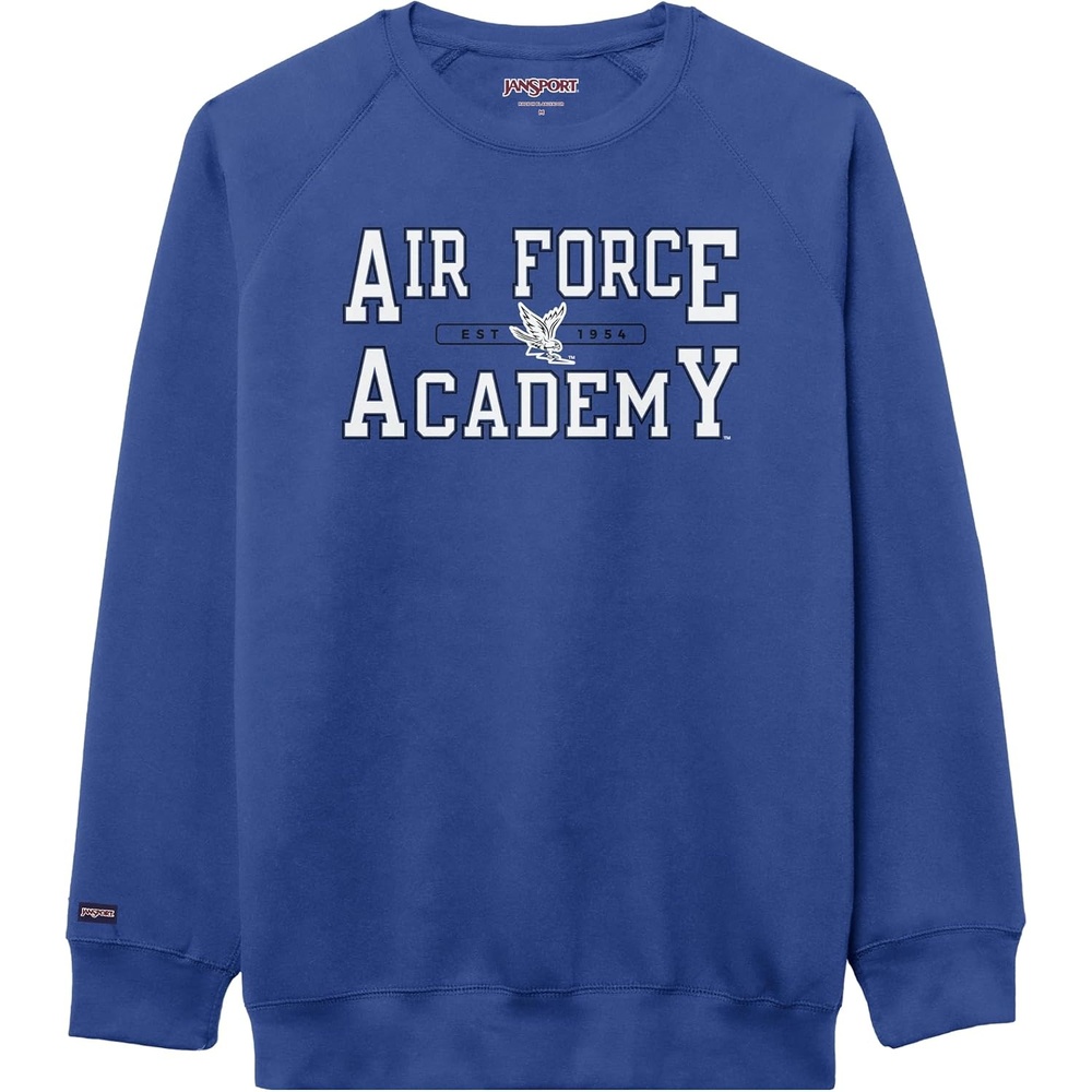 image:imageJanSport NCAA Officially Licensed Rival Crew Sweatshirt Long Sleeve Graphic Pullover for Men Women CottonPolyester BlendAir Force Falcons