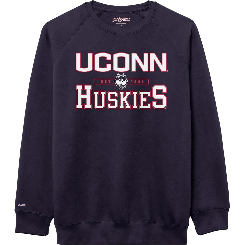 image:imageJanSport NCAA Officially Licensed Rival Crew Sweatshirt Long Sleeve Graphic Pullover for Men Women CottonPolyester BlendConnecticut Huskies