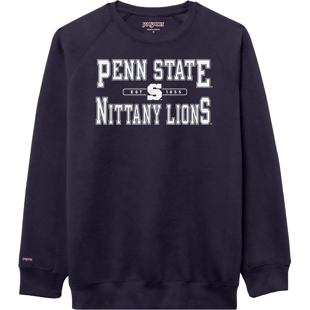 image:imageJanSport NCAA Officially Licensed Rival Crew Sweatshirt Long Sleeve Graphic Pullover for Men Women CottonPolyester BlendPenn State Nittany Lions