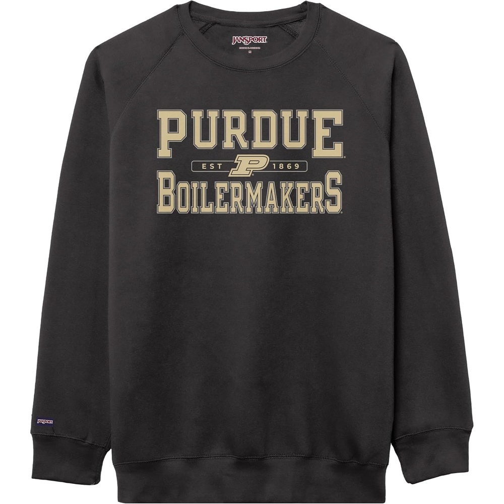 image:imageJanSport NCAA Officially Licensed Rival Crew Sweatshirt Long Sleeve Graphic Pullover for Men Women CottonPolyester BlendPurdue Boilermakers