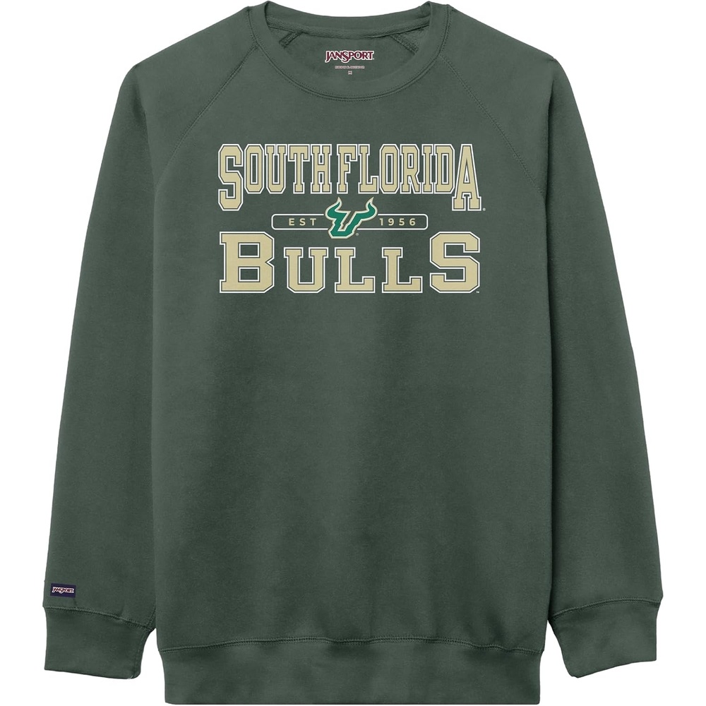 image:imageJanSport NCAA Officially Licensed Rival Crew Sweatshirt Long Sleeve Graphic Pullover for Men Women CottonPolyester BlendSouth Florida Bulls