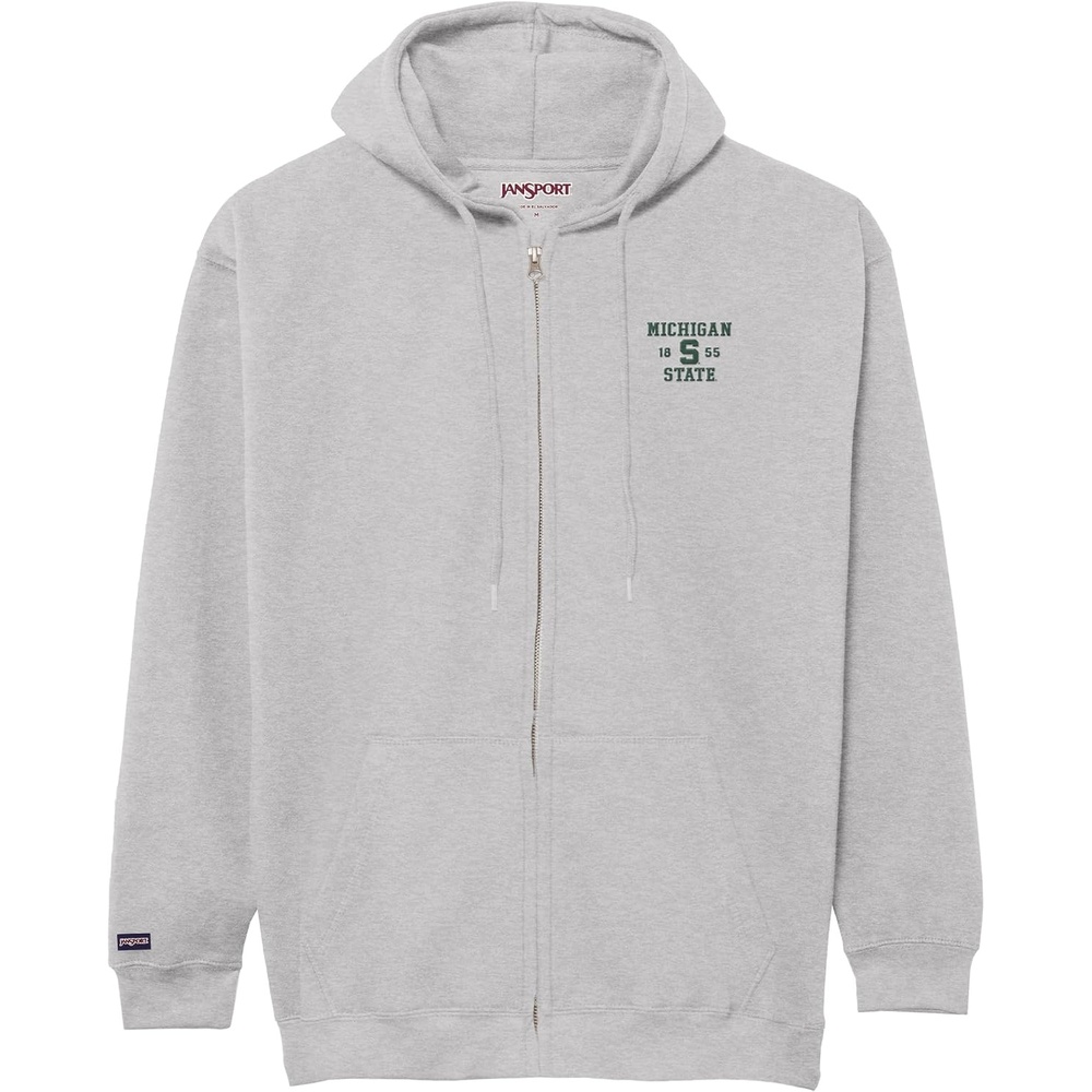 image:imageJanSport NCAA Officially Licensed Rival Full Zip Hoodie Long Sleeve Unisex Sweatshirt DoubleLayered Fleece HoodMichigan State Spartans