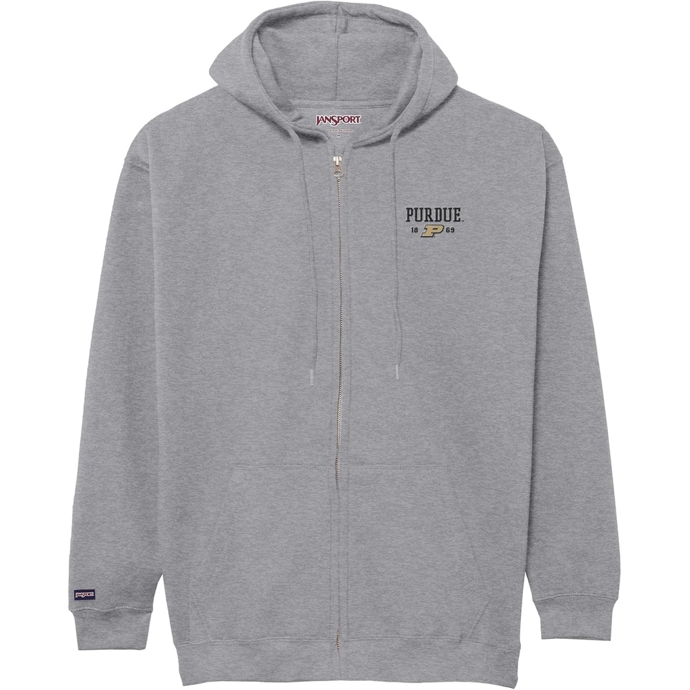 image:imageJanSport NCAA Officially Licensed Rival Full Zip Hoodie Long Sleeve Unisex Sweatshirt DoubleLayered Fleece HoodPurdue Boilermakers