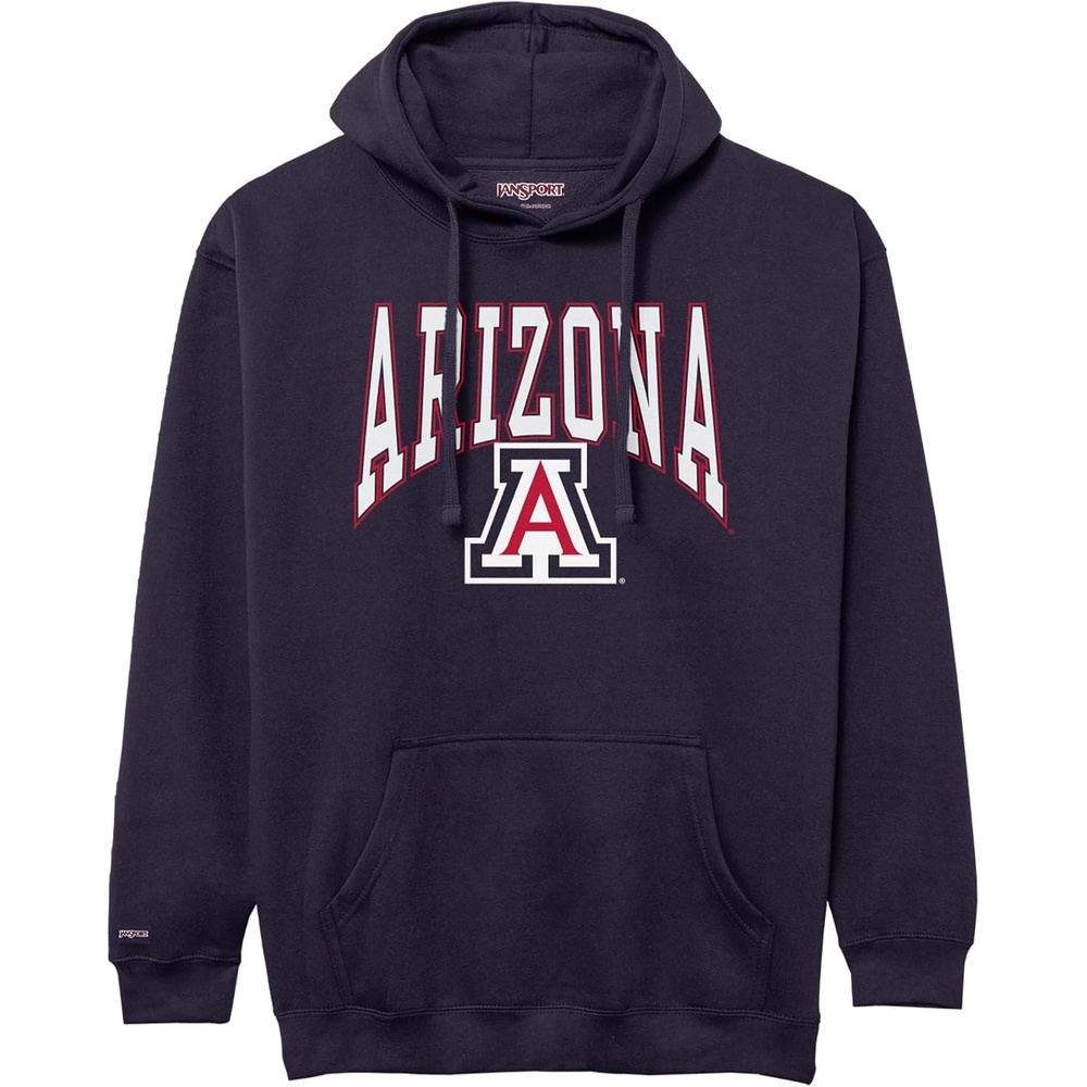 image:imageJanSport NCAA Officially Licensed Rival Hoodie Long Sleeve Unisex Sweatshirt CottonPolyester Blend DoubleLayered HoodArizona Wildcats