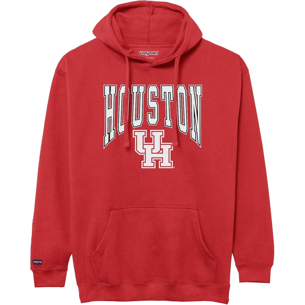image:imageJanSport NCAA Officially Licensed Rival Hoodie Long Sleeve Unisex Sweatshirt CottonPolyester Blend DoubleLayered HoodHouston Cougars