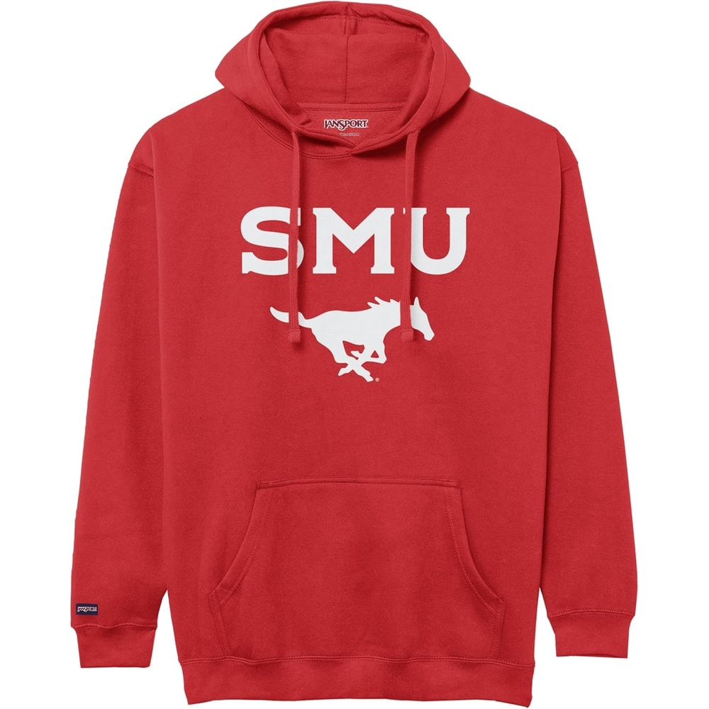 image:imageJanSport NCAA Officially Licensed Rival Hoodie Long Sleeve Unisex Sweatshirt CottonPolyester Blend DoubleLayered HoodSmu Mustangs