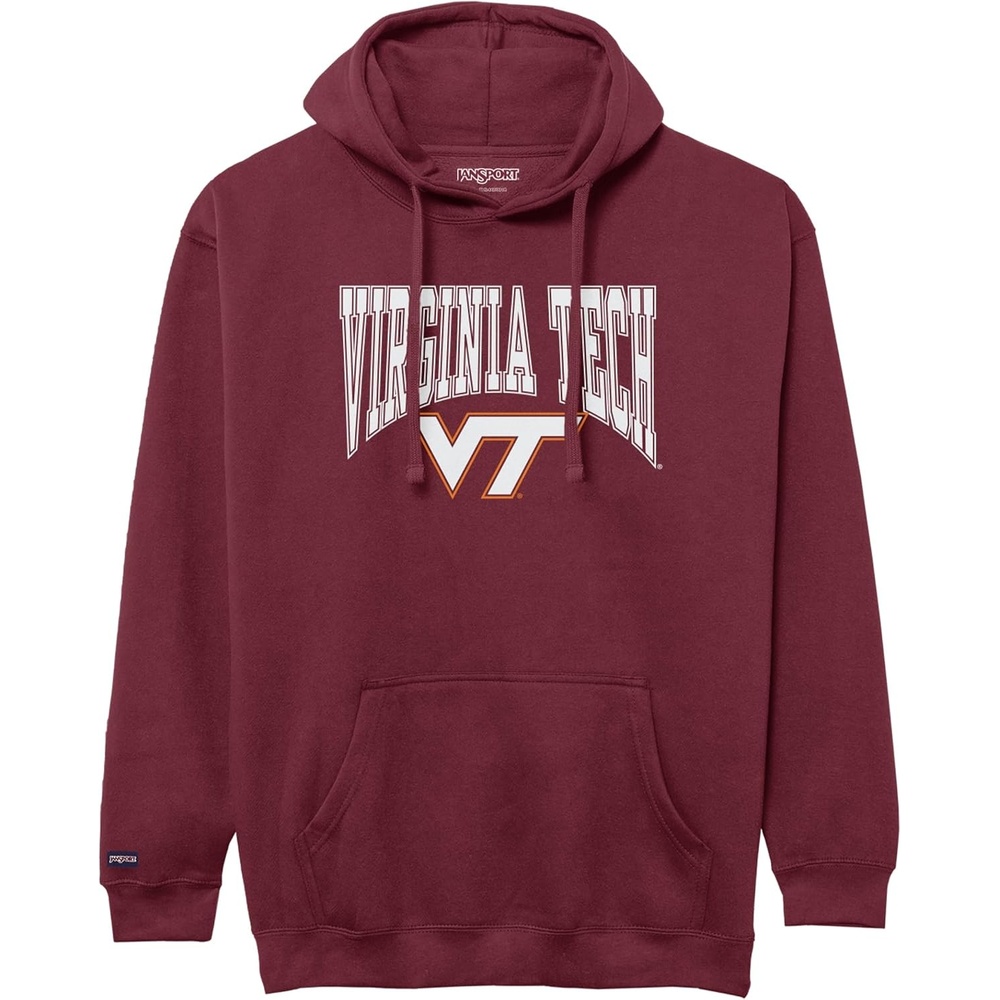 image:imageJanSport NCAA Officially Licensed Rival Hoodie Long Sleeve Unisex Sweatshirt CottonPolyester Blend DoubleLayered HoodVirginia Tech Hokies