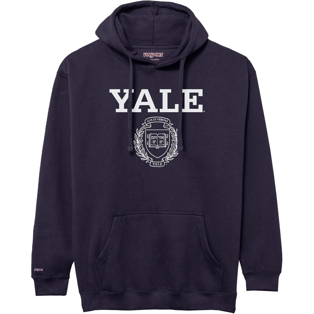 image:imageJanSport NCAA Officially Licensed Rival Hoodie Long Sleeve Unisex Sweatshirt CottonPolyester Blend DoubleLayered HoodYale Bulldogs